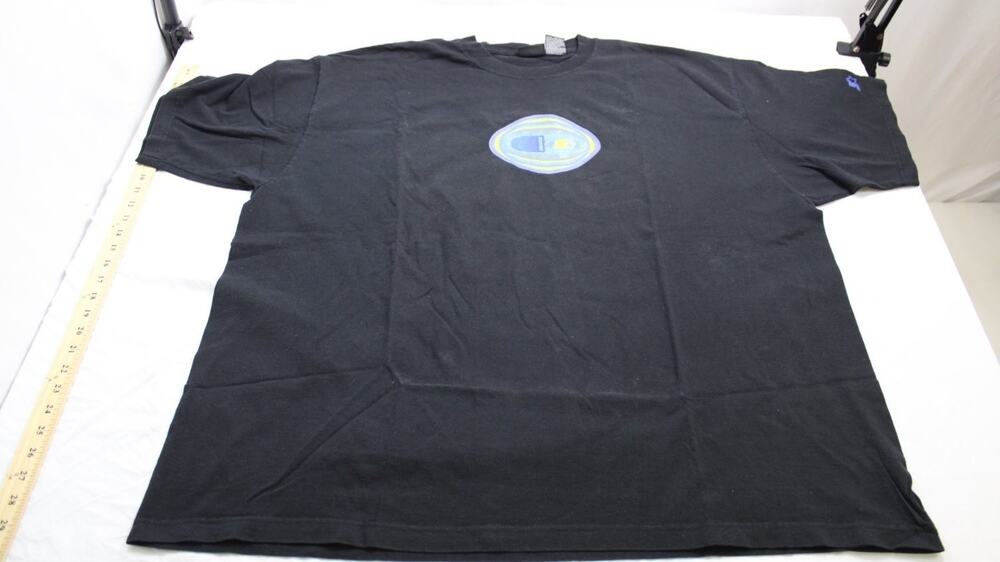 Starter T-Shirt Mens 3X Black Short Sleeve Crew Neck Algodon Graphic Print Logo